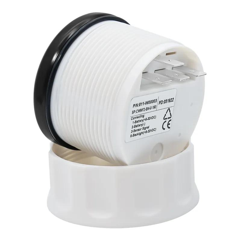 100-600mm Stainless Steel Marine Fuel Level Gauge Sensor Fit Boat Car Fuel Level Gauge Meter 0-190 Ohm with Red BackLight