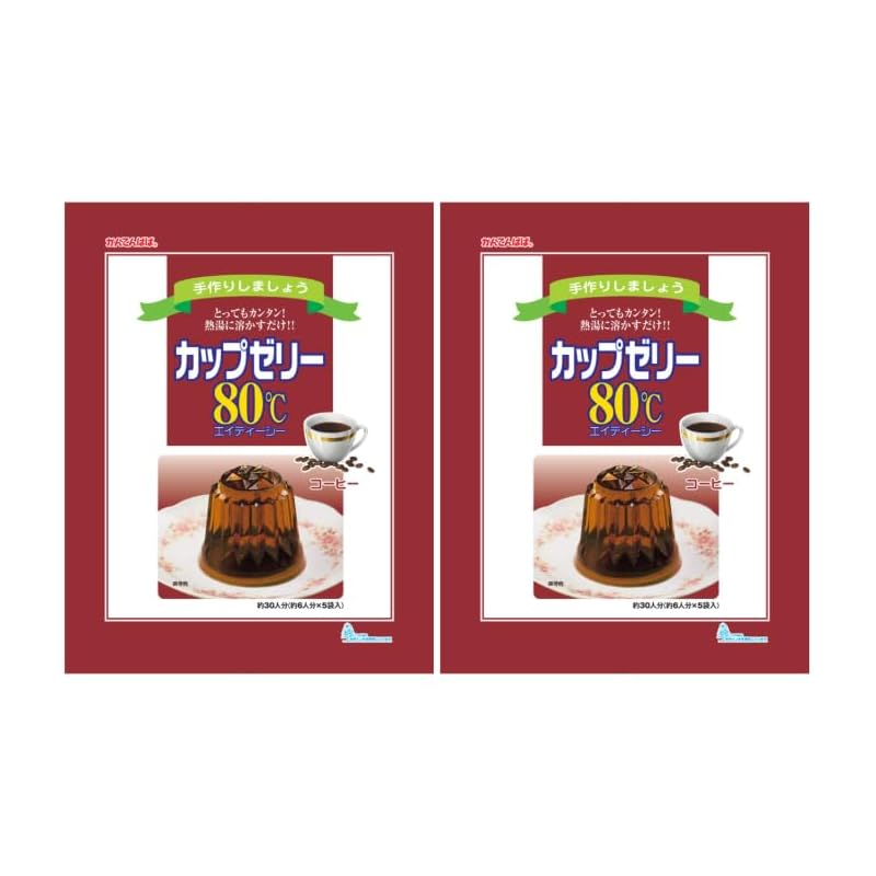 

ina food Kantenpapa Cup jelly 80℃ coffee flavor (100g x 5 bags) 2 bags set jelly base