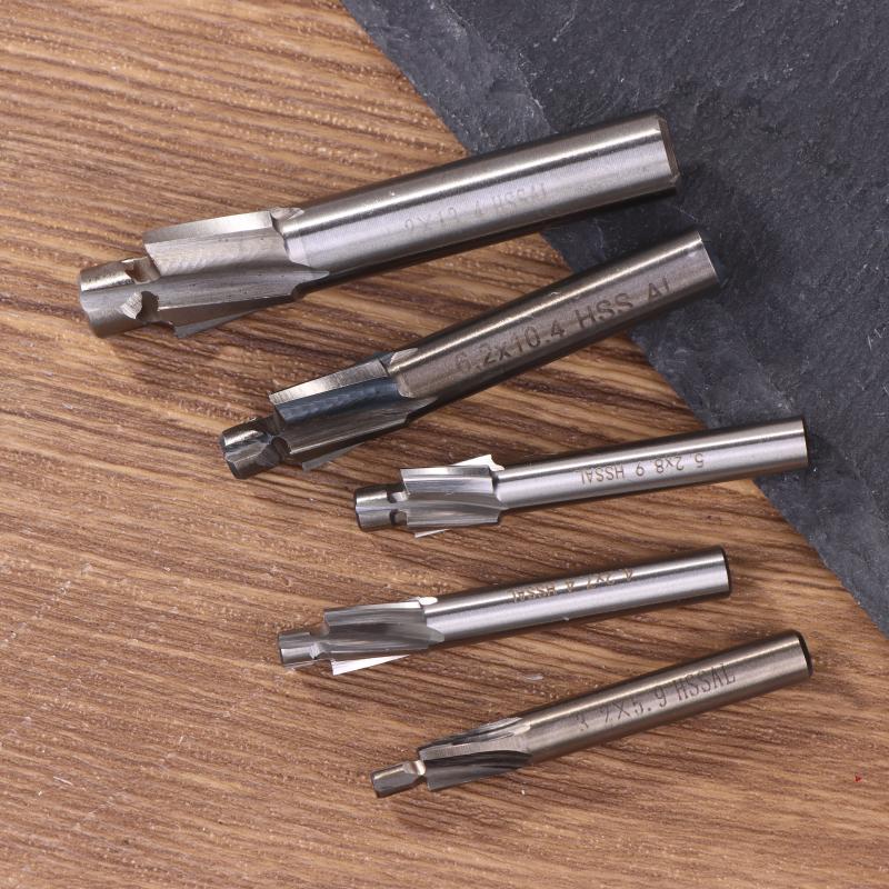 Hss Counterbore End Mill M3-M8 Slotting Tools Countersink Milling Cutter Countersunk Drill Flat Counterbore Drill Bit