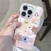 Cartoon 2023 Imd Shell for Iphone 11 12 Promax 14 Pro Max 13promax Ins Animal Phone Case Cute Sweet Bear Bunny Cat Dog Cover