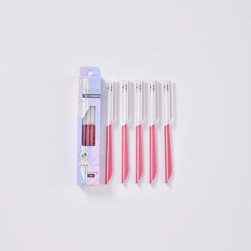 

Пять штук декоративного ножа для бровей, унисекс-инструмент для макияжа, устойчивый к царапинам, безопасный для начинающих, ручной скребок для бровей