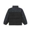 Vans Color Block Design Brand Logo Embroidered Stand Collar Down Jacket Unisex Outerwear Black VN0A7YJIBLK