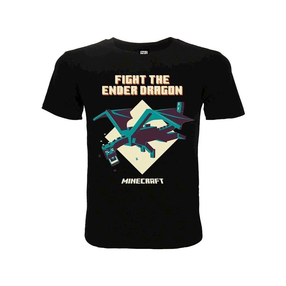 Genuine Minecraft Fight The Ender Dragon TShirt Official Cheap Jumper S