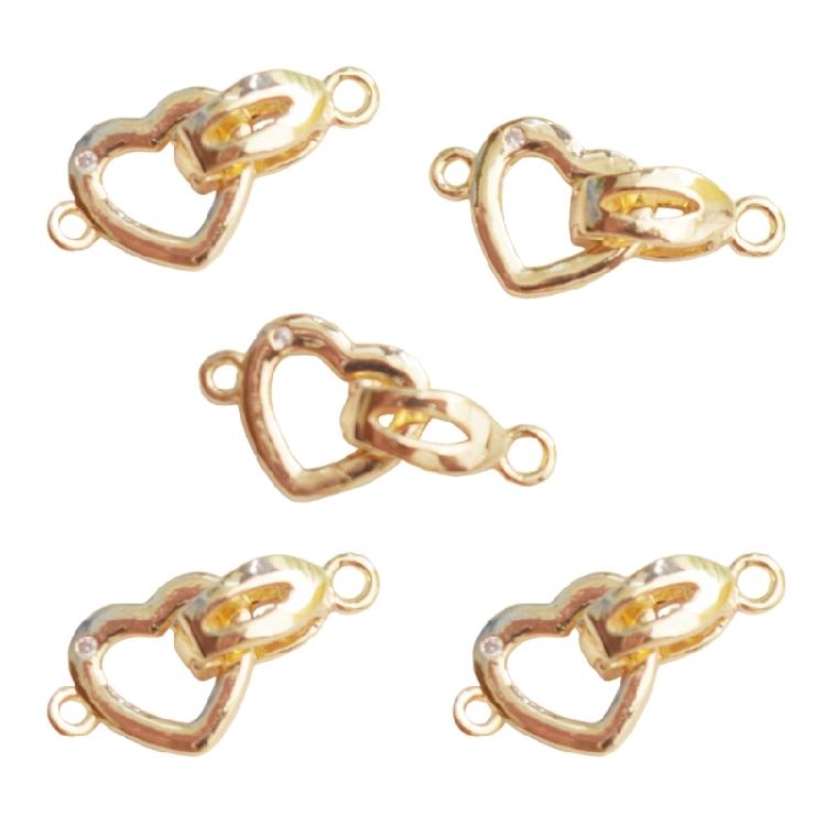 5 Pezzi Chiusure in Rame Forniture per la Creazione di Collane Estensioni Chiusure Pieghevoli Chiusure per Gioielli per Catene da Maglione