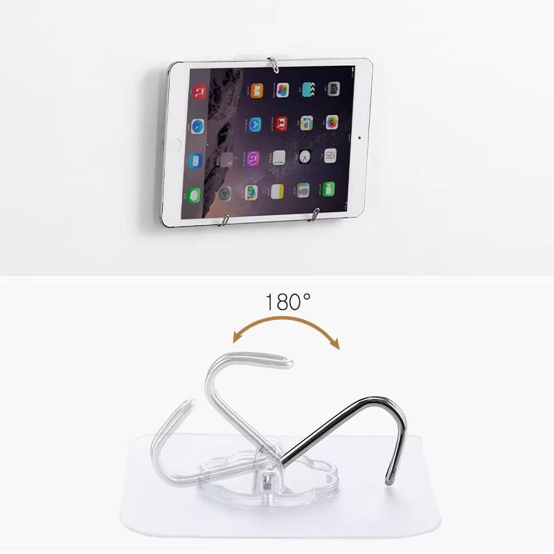 No-Drill Adhesive Hooks: Kitchen, Bathroom, & Door Traceless Coat Hooks