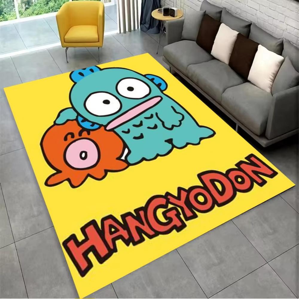 Hangyodon Cartoon Carpet Welcome Floor Mats NonSlip Bedroom Kitchen Rugs 100% Polyester Washable Carpet for Home Decor
