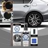 Car Tire Rust Remover Spray, Tire Stain Removal and Dust-Proof Steel Rim Rust Removal and Polishing Cleaner for Wheels, 1 Set