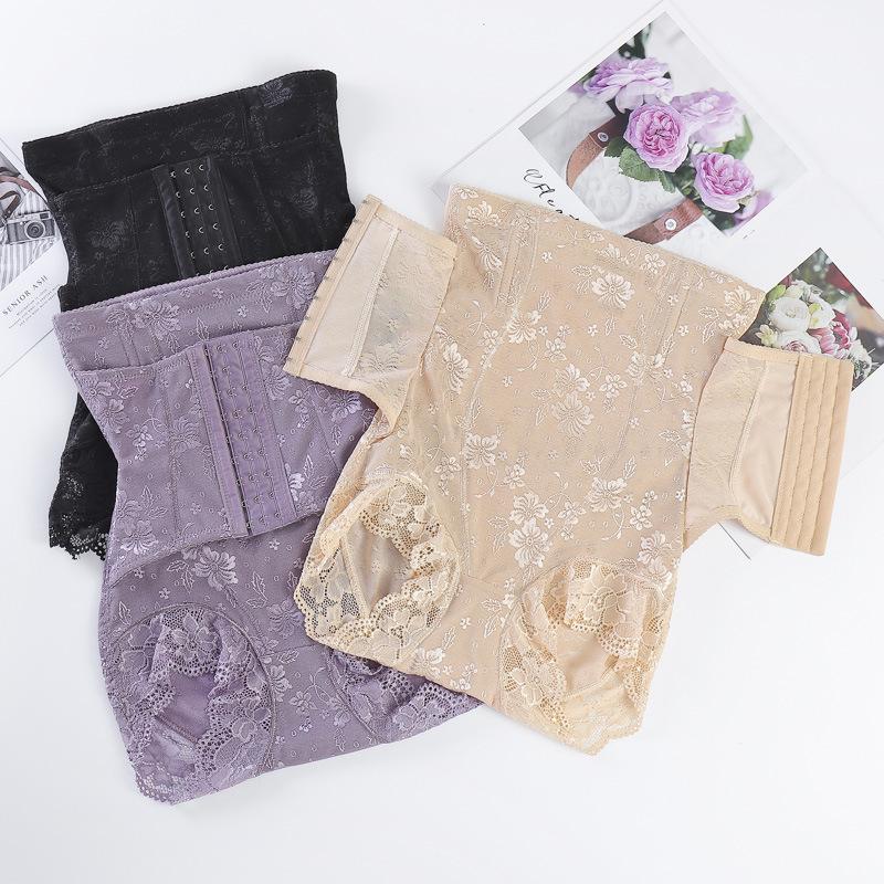 High Waist Tummy Control Lace Body Shaping Pants for Women