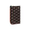 GOYARD Sénat All-Over Print Zipper Clutch Canvas and Calfskin Key Case Nano Unisex Couple's Style Black and Brown