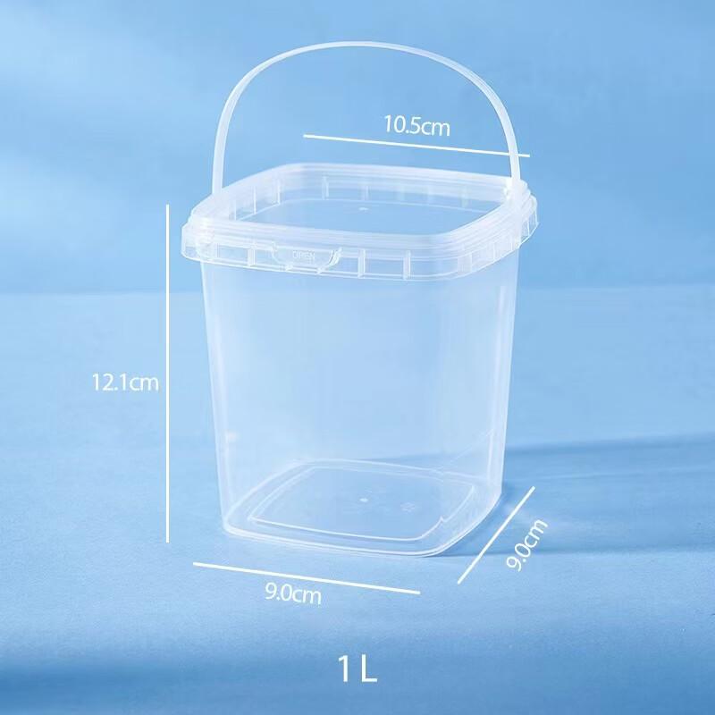 Transparent Square Food Grade Plastic Storage Container