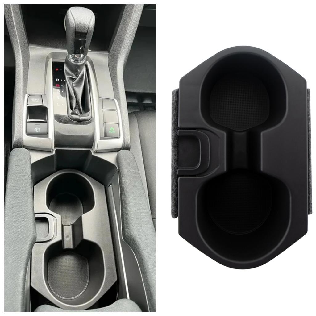 ABS Cup Holder Insert Storage Organizer for Honda Civic 2016 2017 2018 LHD Center Console Slot Storage Tray Accessories