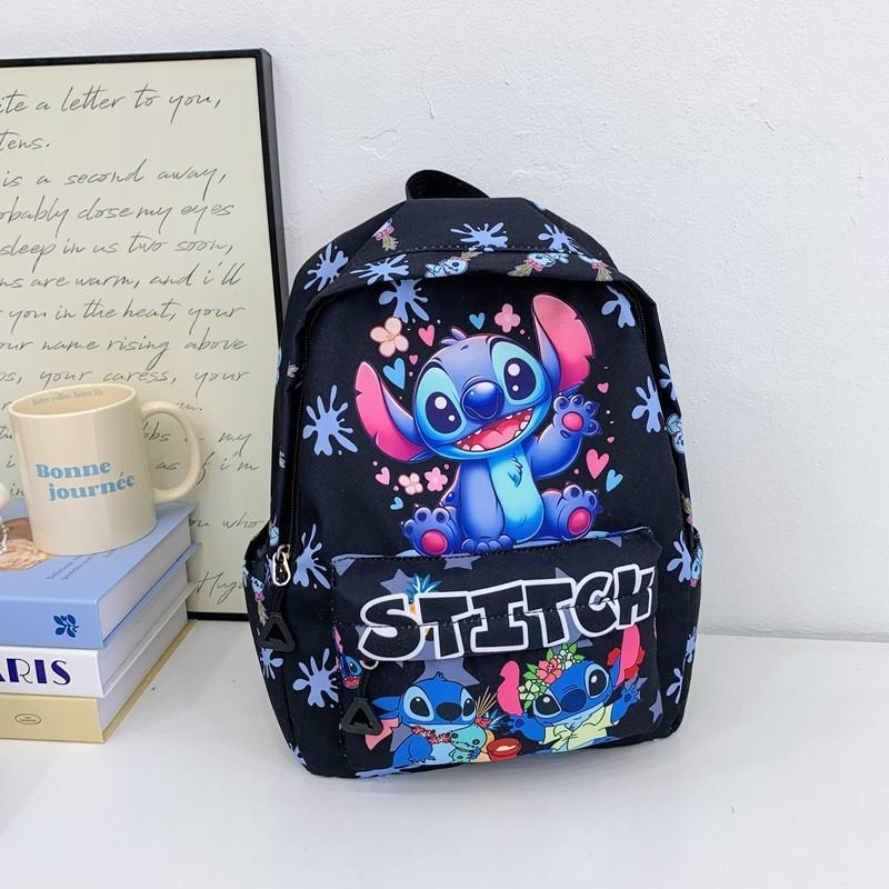 Stitch Kinderrucksack Aus Nylonmaterial Mit Weichen Gepolsterten Trägern Für Den Kindergarten