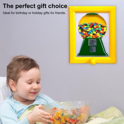 Candy Dispenser Mini Gumball Machine In Frame Kids Adults Tabletop Candy Dispenser Machine