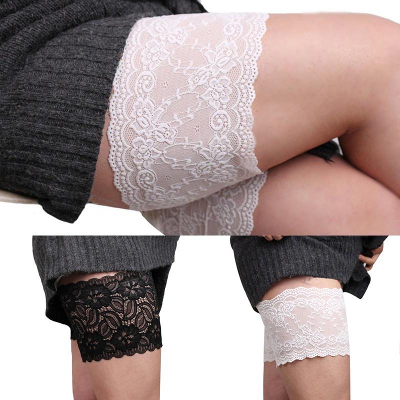 

Elastic Anti-Chafing Thigh Bands Prevent Thigh Chafing Sock Women s Fashion S белый