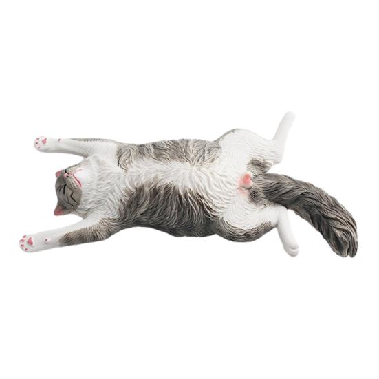 PVC Simulated Cat Model Miniature Kitten Figurine Statue Sculpture Educational Animal Toy Desktop Decoration