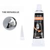 Car Bike Tire Repair Paste High Temp Resistant Black Glue  Remover for Emergency Repair in Garage and Road Trips