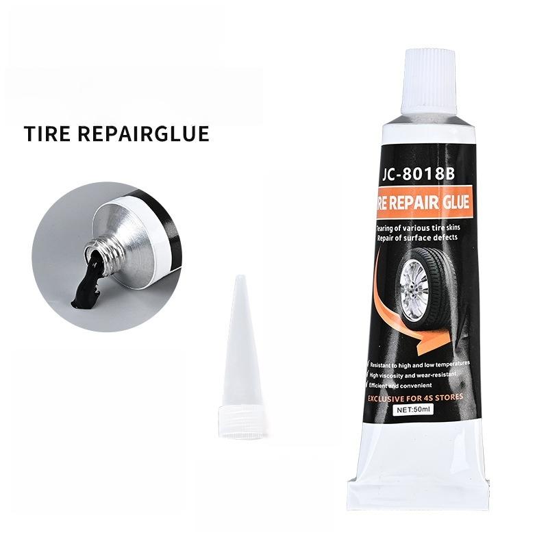 Car Bike Tire Repair Paste High Temp Resistant Black Glue Remover for Emergency Repair in Garage and Road Trips