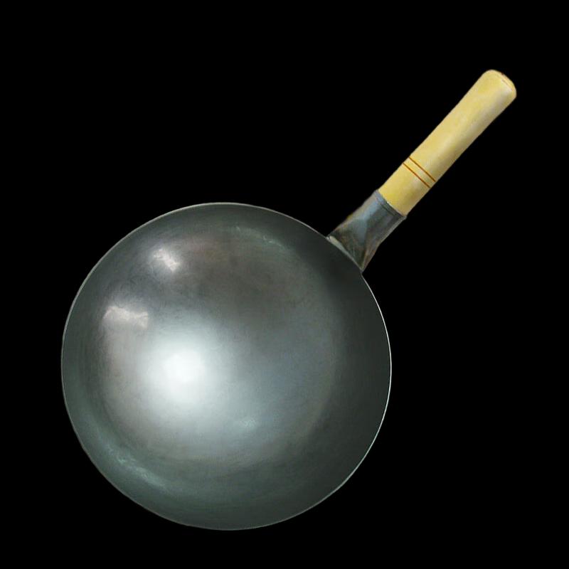 Yingtang Forged Wrought Iron Wok with Wooden Handle