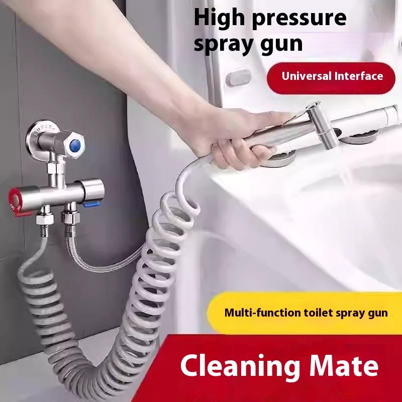 Handheld 304 Stainless Steel Toilet Companion Set Toilet Flushing Boosting Spray Head Toilet Women's Washers Accessories