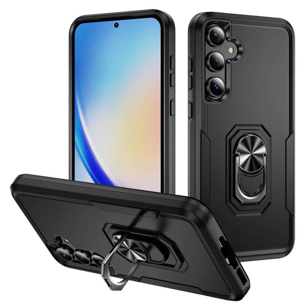 Für Samsung Galaxy A55 5G/A35 5G Hülle Militärischer Grad Ring Ständer PC+TPU Handyhülle