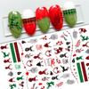 1 Sheet 3D Christmas Nail Sticker Foil for Nails Art Decoration Elk Snowflakes Nail Decals Manicure Supplies