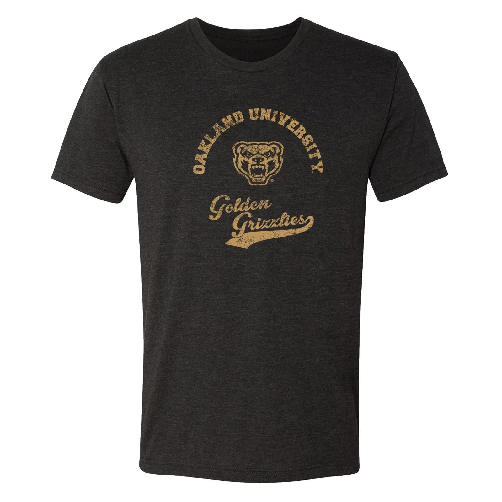 Oakland Golden Grizzlies University Retro Script NLA Triblend - Vintage Black S