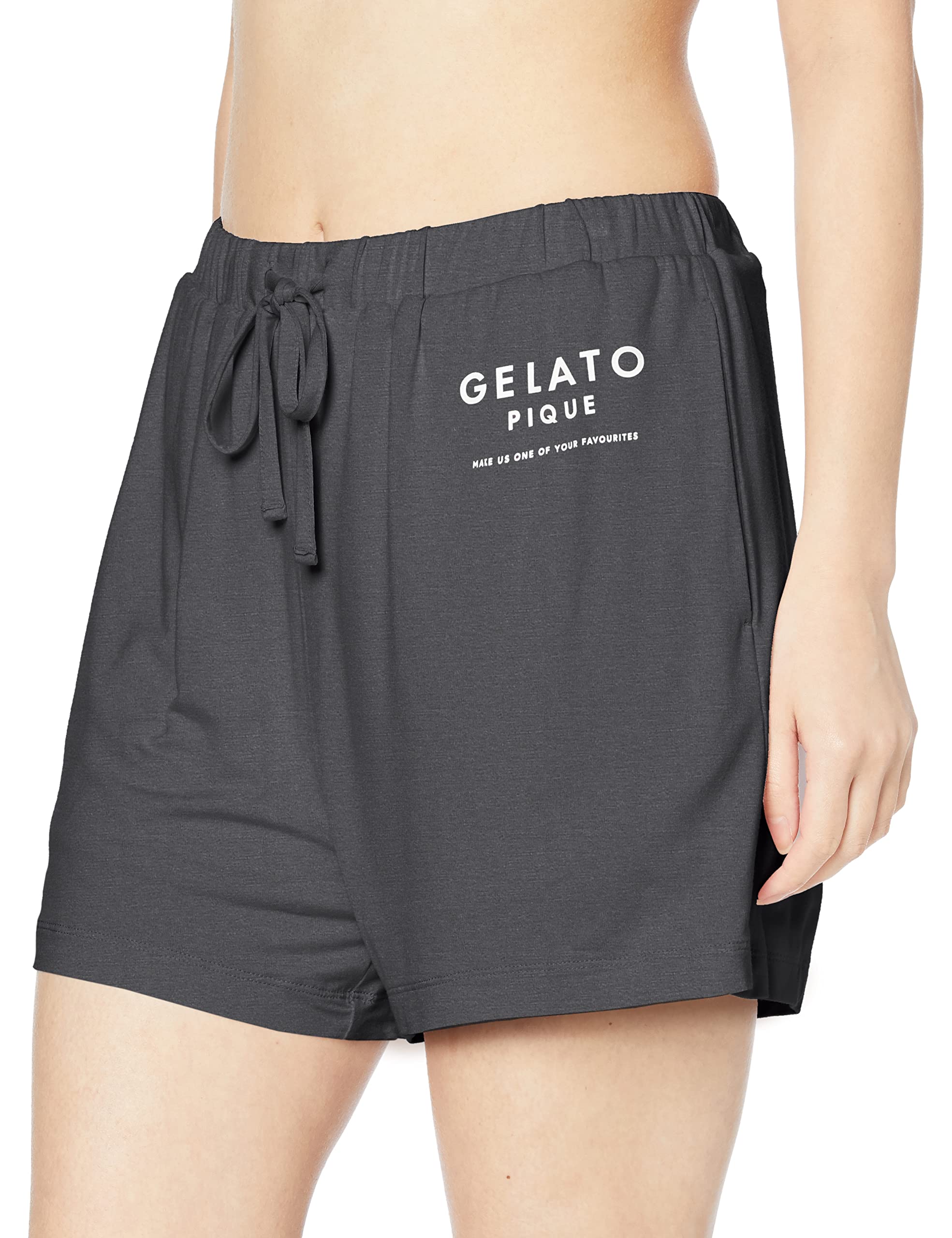 

Gelato Pique Rayon Logo Shorts in DGRY Women s (PWCP232256)