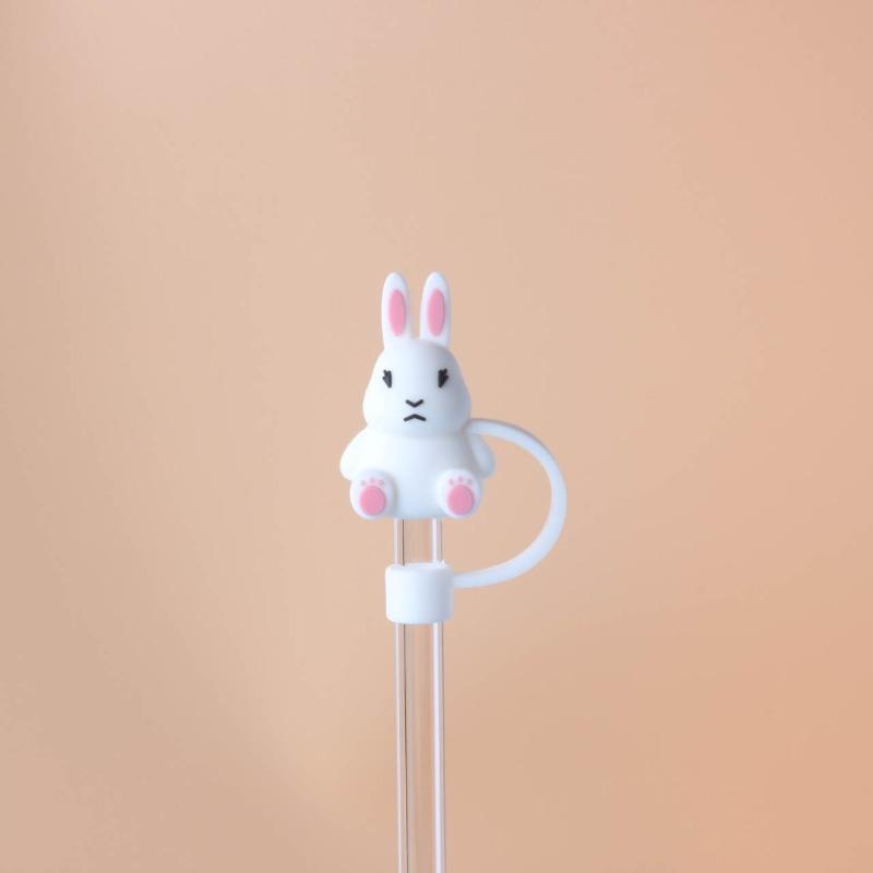 Pen Cap, Cute Girl, 8mm Inner Diameter, Protective Dust Cover, Cute Straw Cap, Straw Cover, Cartoon