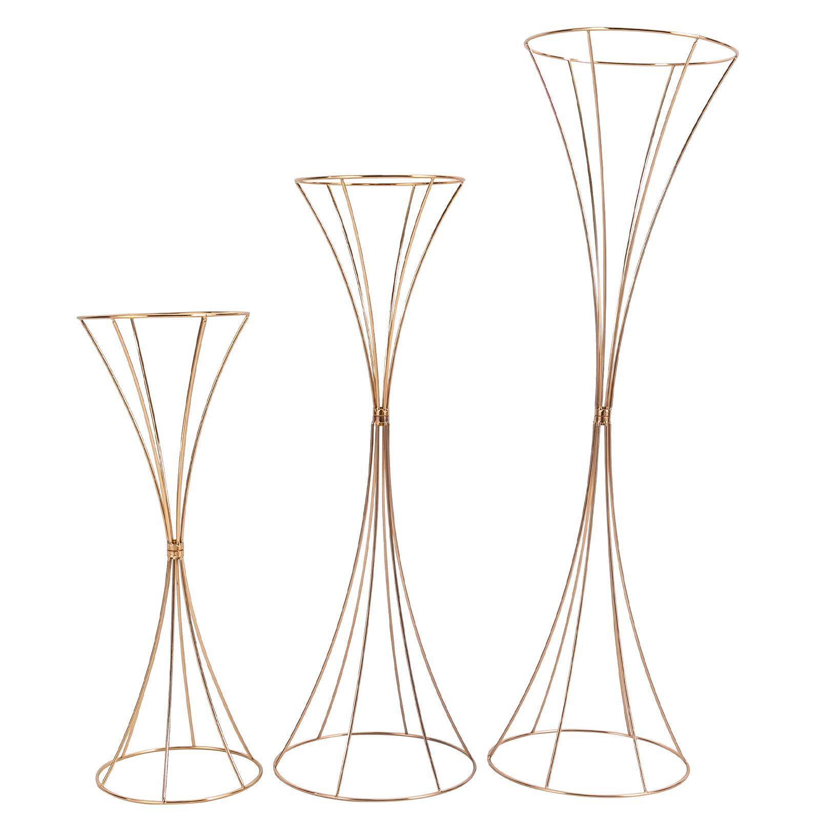 

Золотые песочные часы Свадебная подставка для цветов Набор Железный декоративный держатель для дисплея для вечеринки Дня рождения Банкета Декор для фотобудки золотой