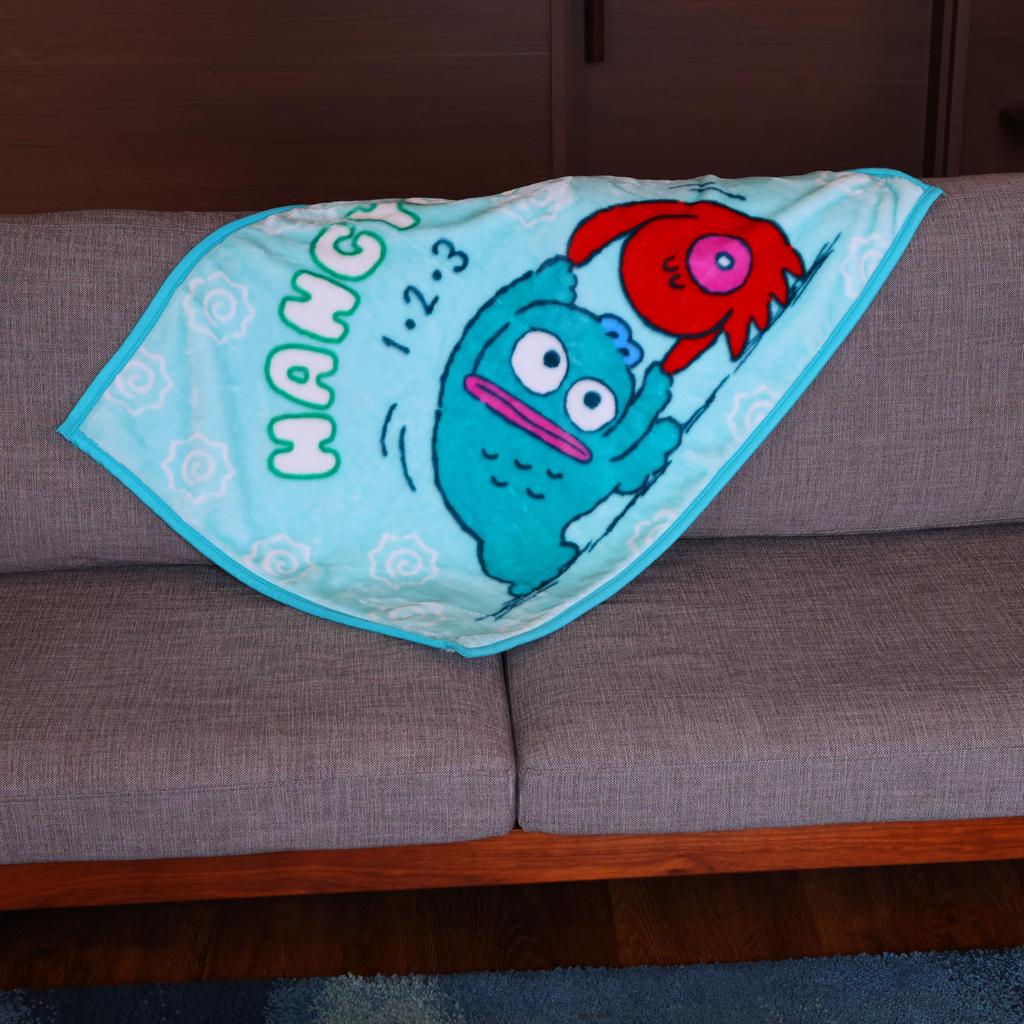 Marushin Sanrio Hangyodon Hangyodon and Sayuri Polyester Winter Product 3805001200 Blanket, Mayer, Cute, Fluffy, Stylish, Warmer, Number