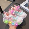 Girls' Cartoon Kuromi Light-Up Sneakers with Soft Sole (2024 Autumn)