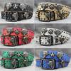 7-color 3D Wolf Head Rivet Belt Punk Men's Belt Women's Snake Pattern Versatile Decorative Belt