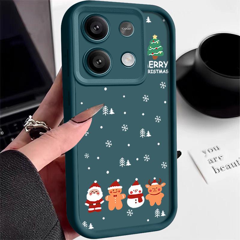 Merry Christmas Phone Case For Xiaomi Redmi Note 14 13 12 Pro 4G Note 13 14 Pro Plus 5G 13C 11 10 Pro Soft Silicone TPU Cover