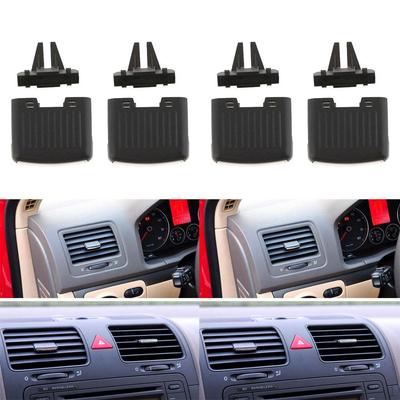 4pcs Black Car Front Air Conditioning Vent Outlet Clip - 06-11