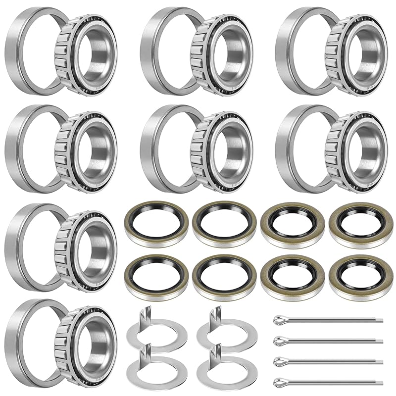 Set Of 2 Trailer Bearing Kit L68149 L44649 Boat Trailer Axle Wheel Hub Bearings Fits For 1-3/8" To 1-1/16" 3500 Lbs Trailer Axle, 171255TB/10-19