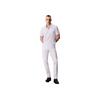 Calvin Klein Simple White Summer Series Commuter Minimalist Embroidered Three-Button Short Sleeve Polo Shirt Men Polo Shirts Moonlight-White 40HM281