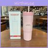 Insulated Stainless Steel Travel Mug With Drinking Straw For Home And Car Use