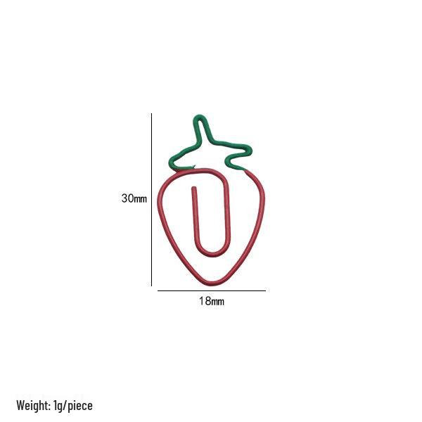 

Creative Double-Color Cartoon Paperclip: Multicolored Metal Bookmark for Office and Planner Use