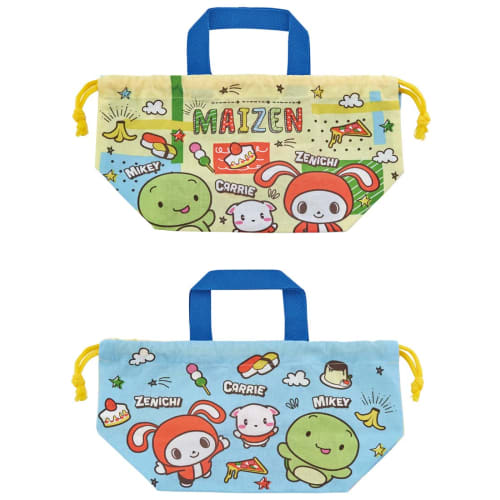 Skater Children's Lunch Box Drawstring Bag Maizen Sisters 23 Made in Japan KB7-A