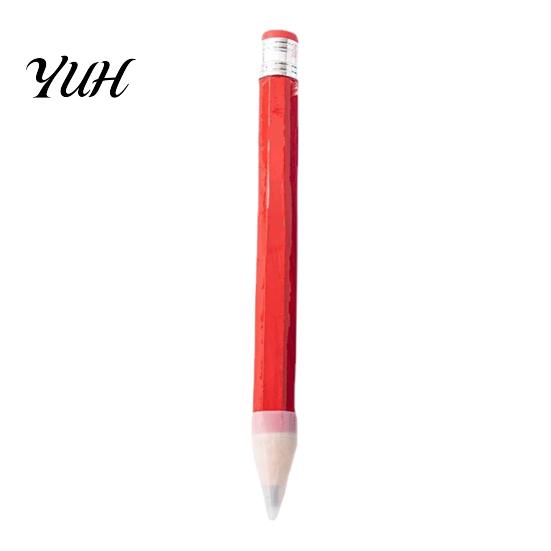 Giant Wooden Pencil Colored with Eraser 34cm Novelty Prop for Decor Photo Solid Wood Large Size Shoot Advertising Gift Creative Desk Ornament красный
