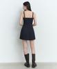 Musinsa Standard Woman Women'S Slim Pleated Mini Dress [Navy]