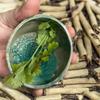 Pottery Herb Stripper Bowl, 2025 New Herb Stripper Bowl Ceramic, Handmade Herb Stripper Tool for Dishwasher and Microwave