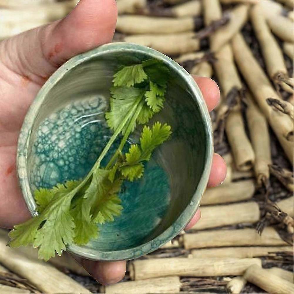 Pottery Herb Stripper Bowl, 2025 New Herb Stripper Bowl Ceramic, Handmade Herb Stripper Tool for Dishwasher and Microwave