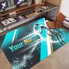 Custom Rug Cristiano Ronaldo Pattern Print Name Text Soft Non‑Slip Floor Carpet for Home Indoor Decoration