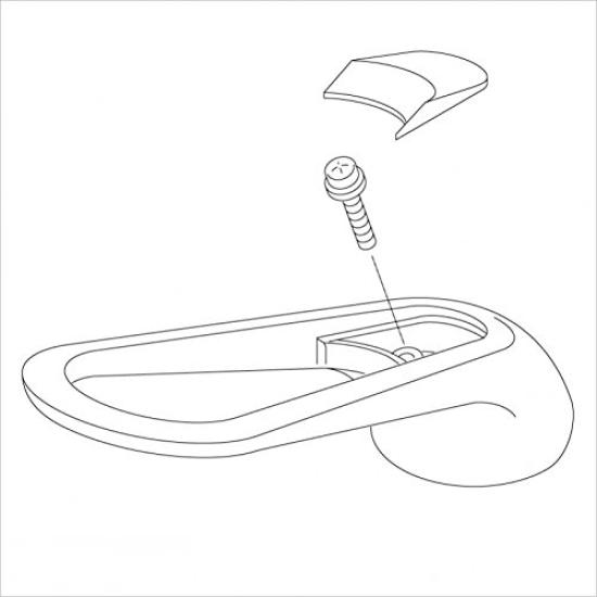 KVK Kitchen faucet handle resin for old MYM FA237 parts for old MYM models Levers KP94-101/800 set, plated, etc. (Replacement   & Handles)