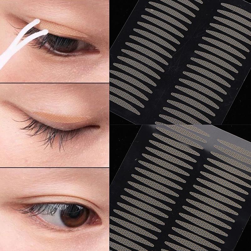 Adhesivo invisible para párpados dobles, cinta de encaje para levantar los ojos, cinta de gasa transparente con encaje, pegatinas autoadhesivas, herramientas para cintas para los ojos