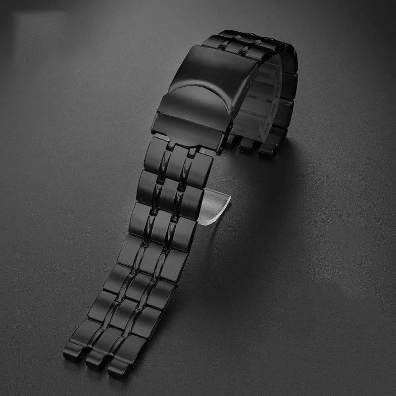 Accessori per Orologi Swatch YCS YAS YGS Acciaio Inossidabile Massiccio Argento Nero Cinturino Metallo da Uomo/Donna 17MM 19MM 21MM