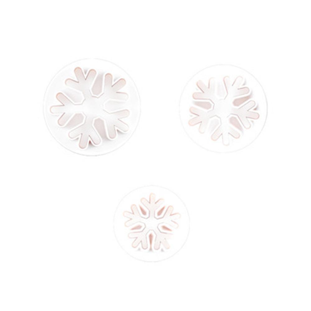 Snowflake Fondant Mold Set (3 Pack) – Christmas Cookie & Cake Baking Tools