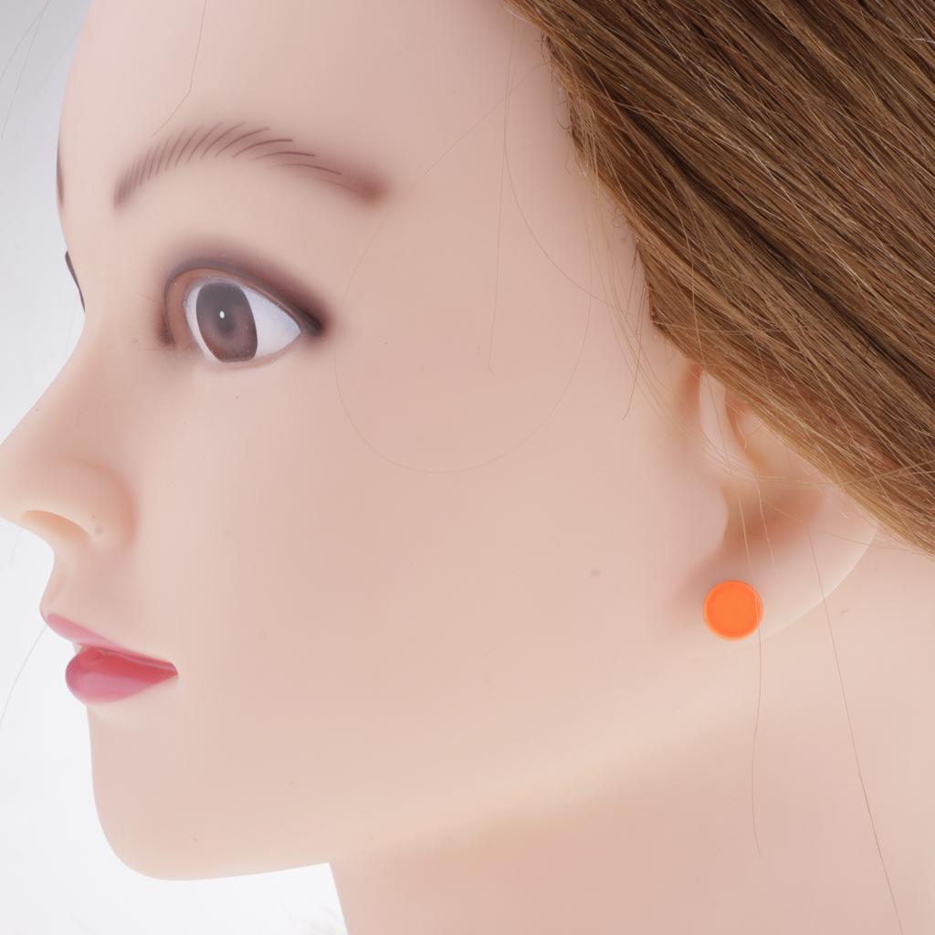 12 Paar Herren Damen Gemischte Farbe Magnetischer Clip-On Ohrstecker Ohne Loch Ohrring 8mm