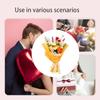 DIY Crochet Flower with Yarn Crochet Hook Needle Step-by-Step Instruction Knitting Markers for Kid Adult DIY Craft
